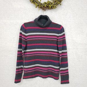 Eddie Bauer Striped Turtleneck Sweater